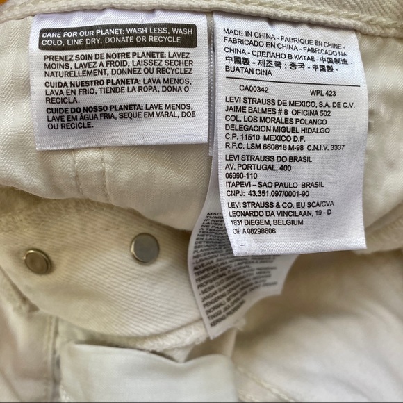 Levi's Wedgie Icon Fit in Vintage Chalk 30 - Picture 10 of 11